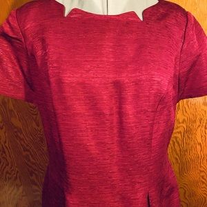 Elegant deep red Adrianna Papell dress